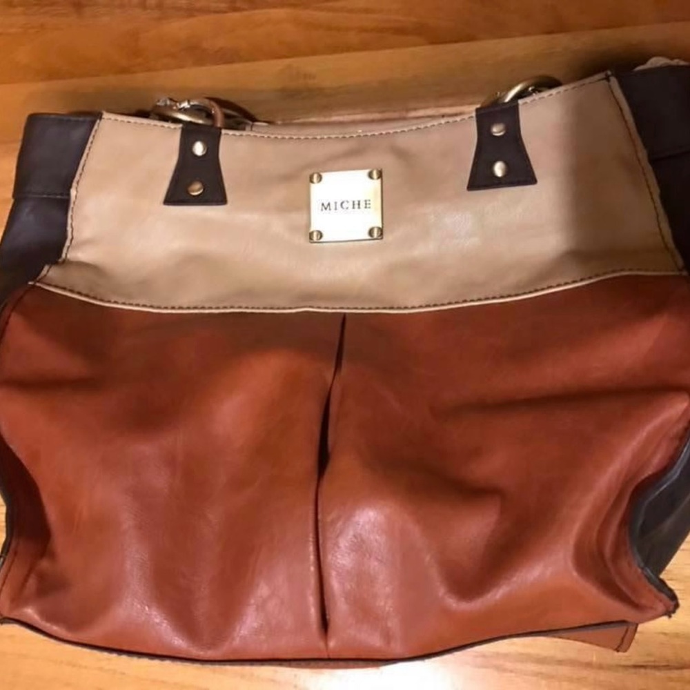 Miche Tan and Brown Demi Size Shell only. Kelsey.